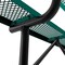 Flash Furniture Sigrid 6' Outdoor Bench with Backrest, Commercial Grade Green Mesh Seat, Backrest, Black Steel Frame SLF-AG4HUT2-GN-GG - alternate 5